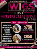 Sewing machine wig class /without machine